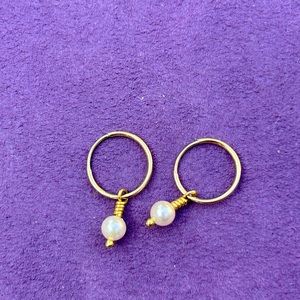 Lee Brevard Pearl Drop Pair of Earrings